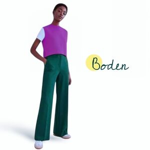 Boden Westbourne Green Wide Leg Ponte Trousers